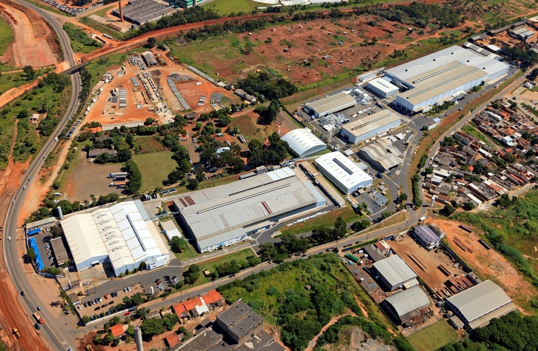 aerial view of a large building