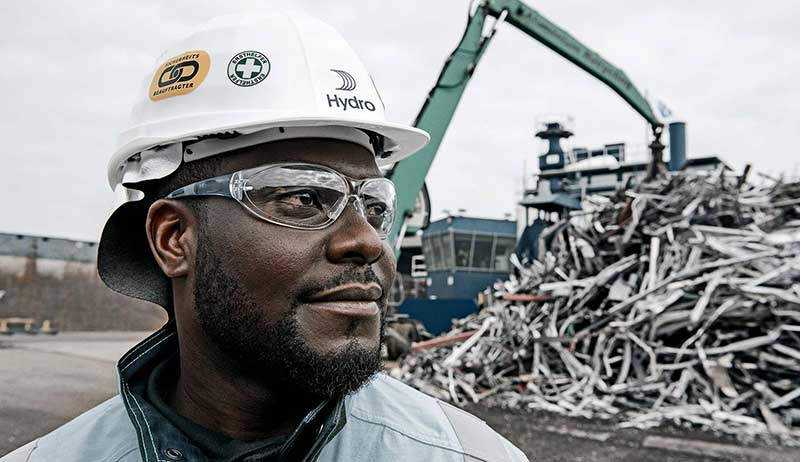 a man wearing a hard hat