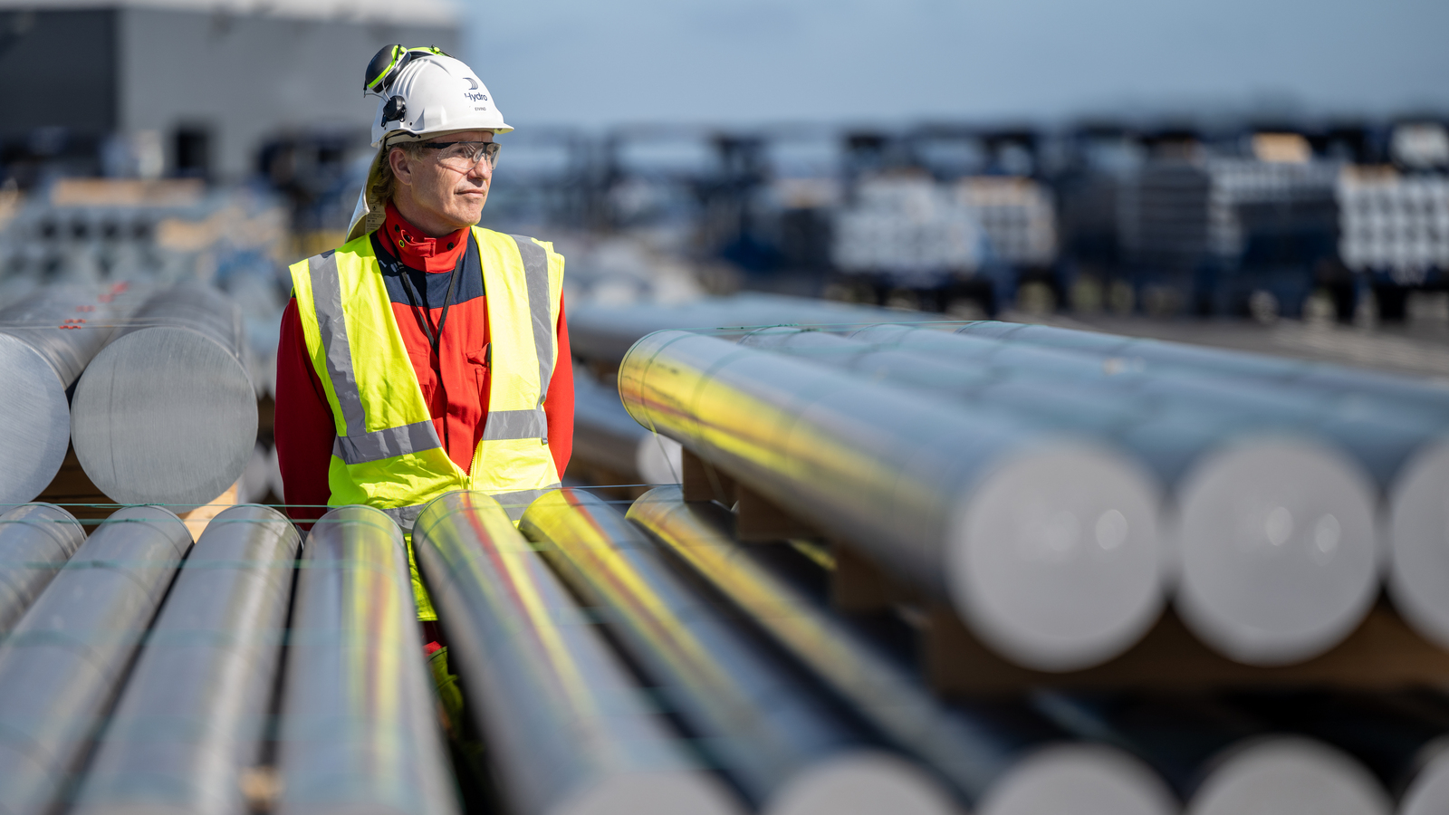 Hydro employee at Hydro's Karmøy primary metal plant