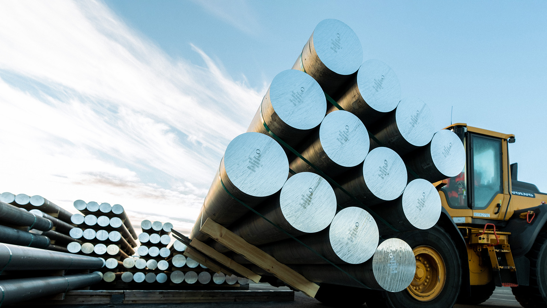 a stack of metal cylinders