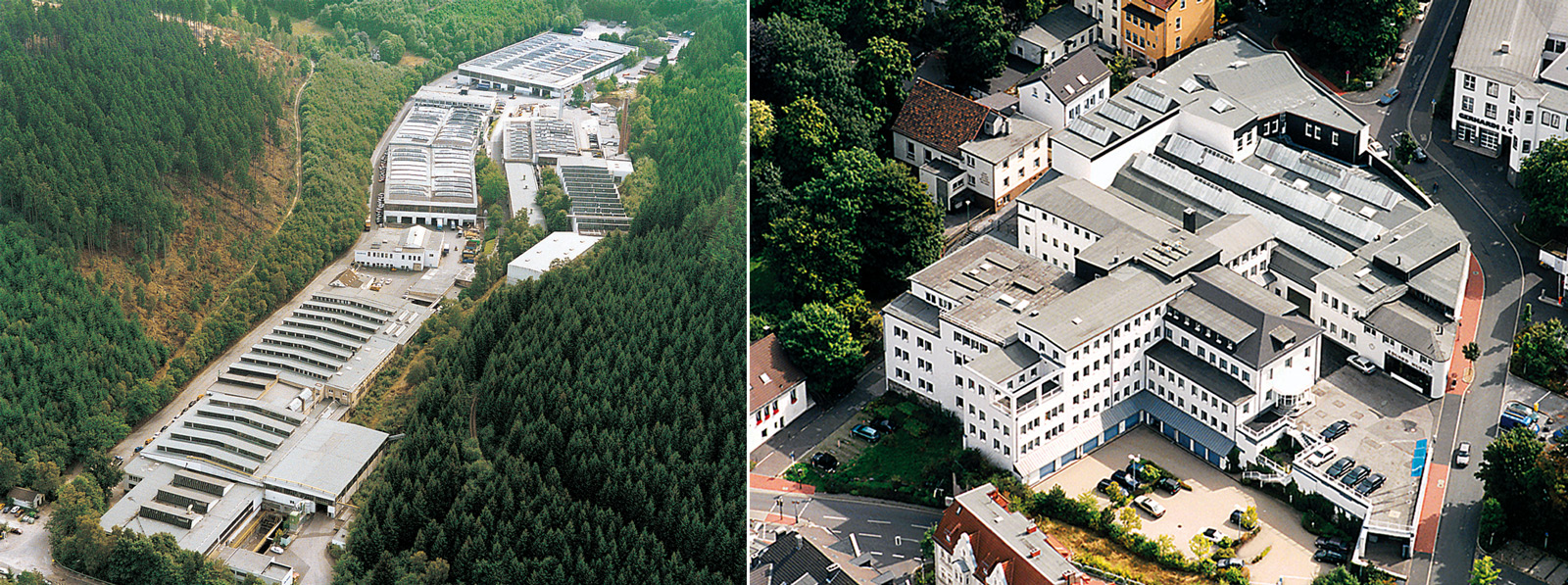 aerial view of a large building
