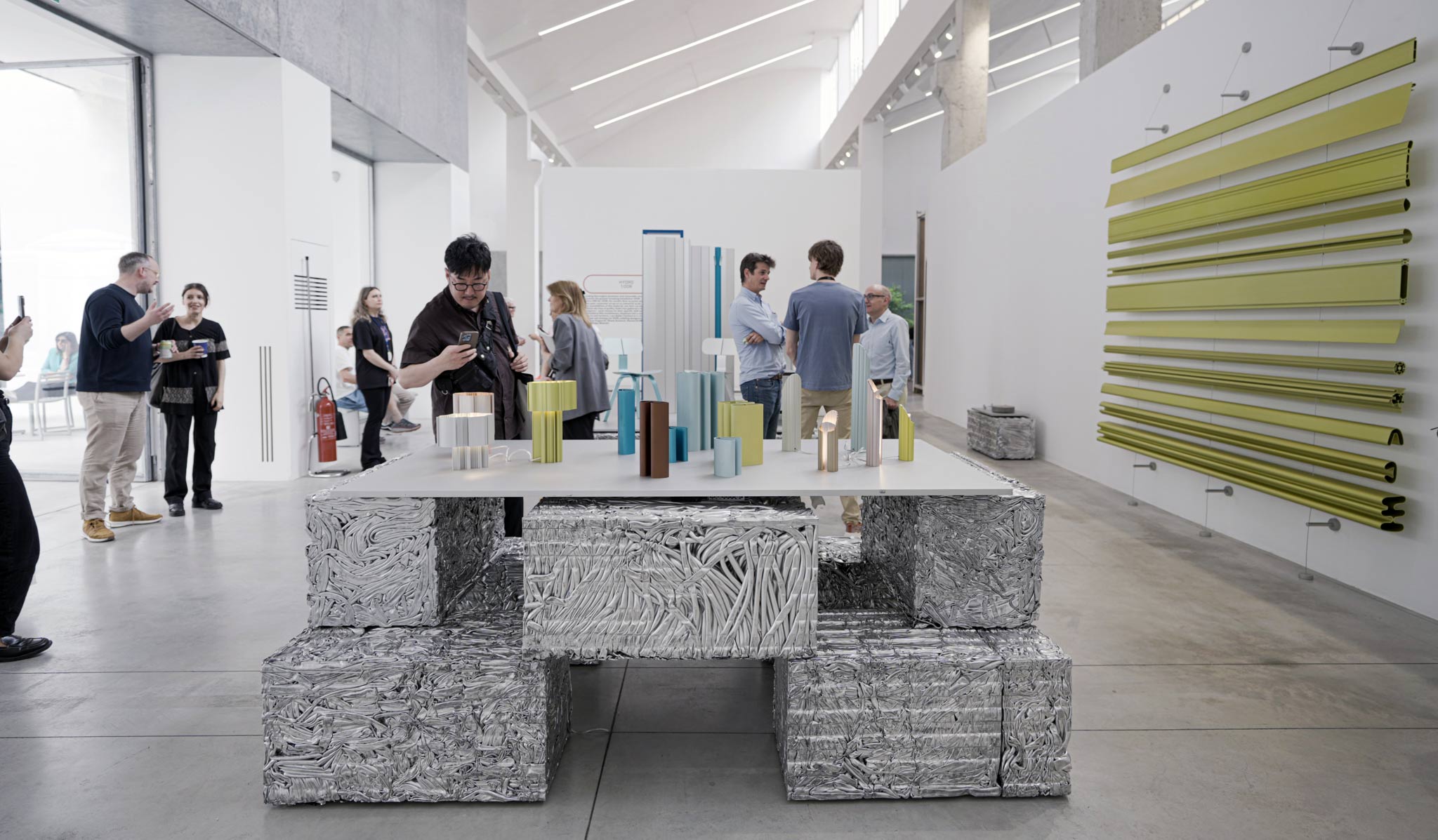 Hydro's 100R exhibition at the 2024 Milan Design Week 