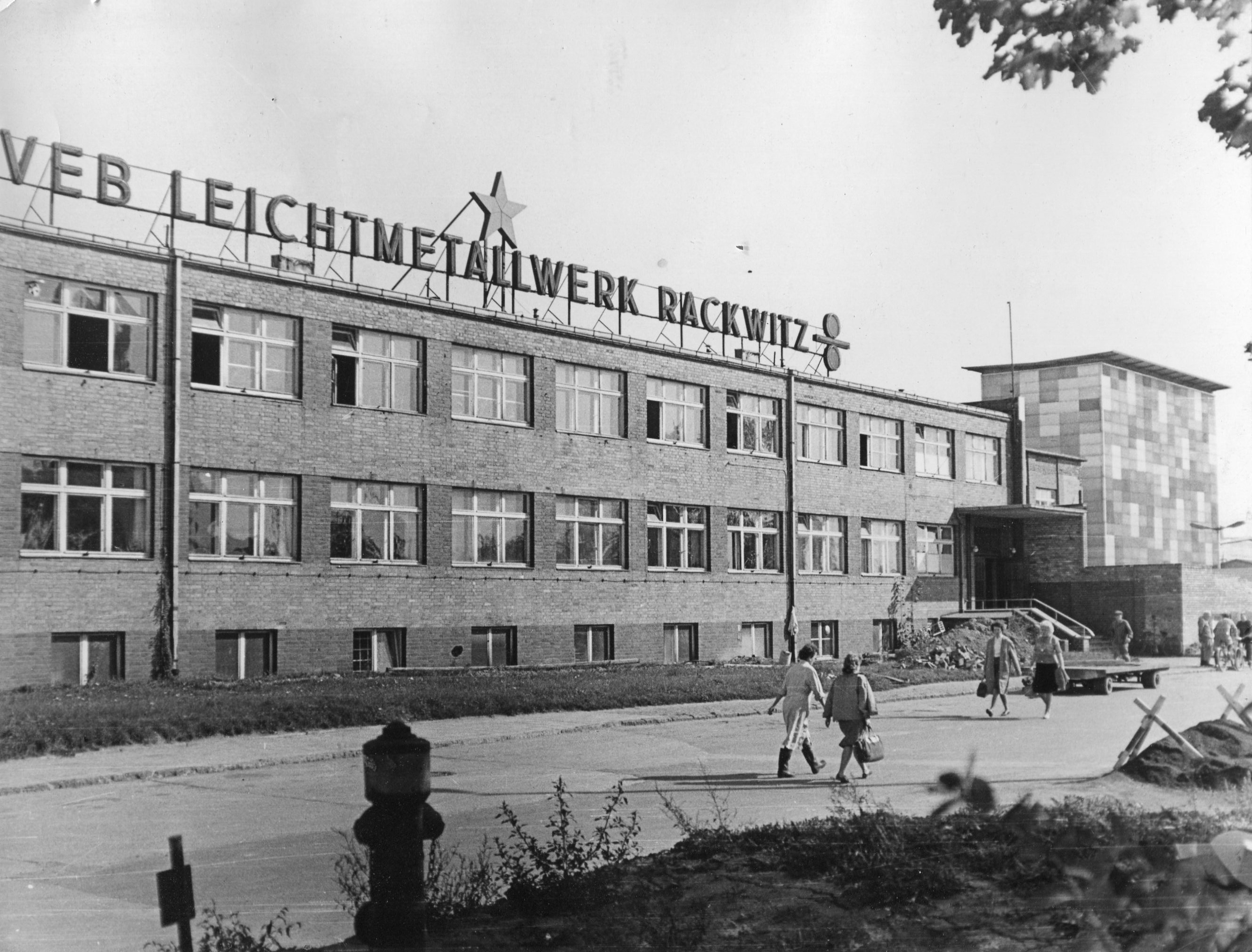The Rackwitz aluminium works in 1985.