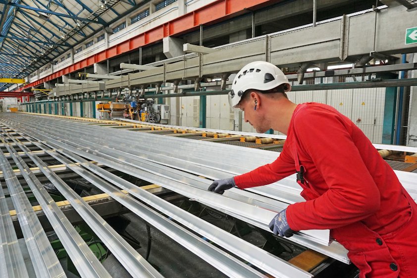 a person in a hard hat working